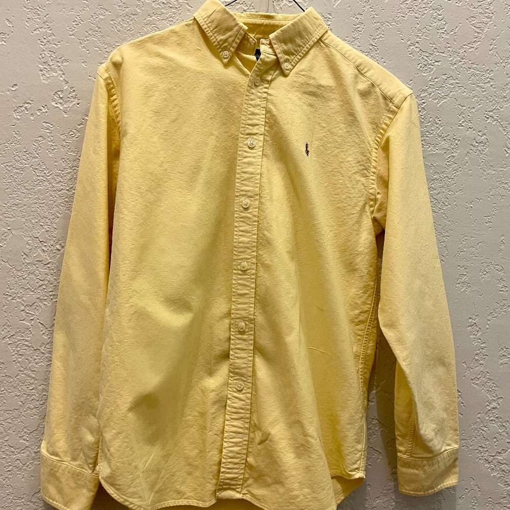 Ralph Lauren Kids Yellow Button Down Shirt